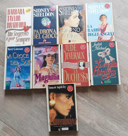 Lotto di nove libri di narrativa, bestsellers della casa editrice Sperling - copertina