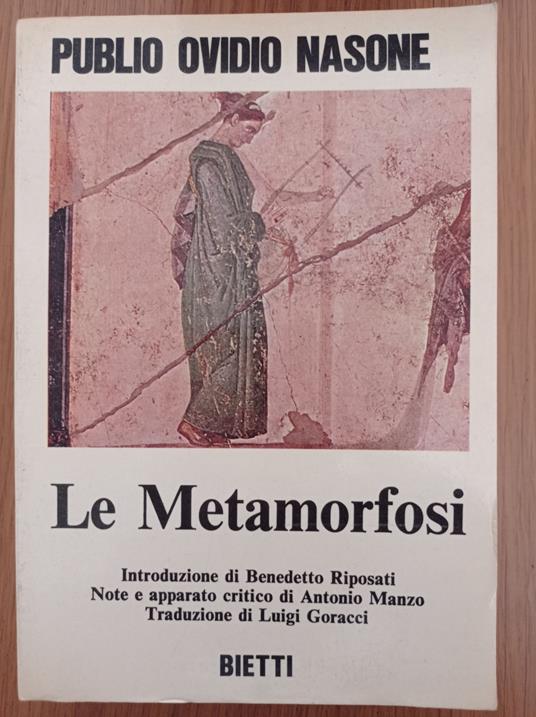 Le Metamorfosi - P. Nasone Ovidio - copertina