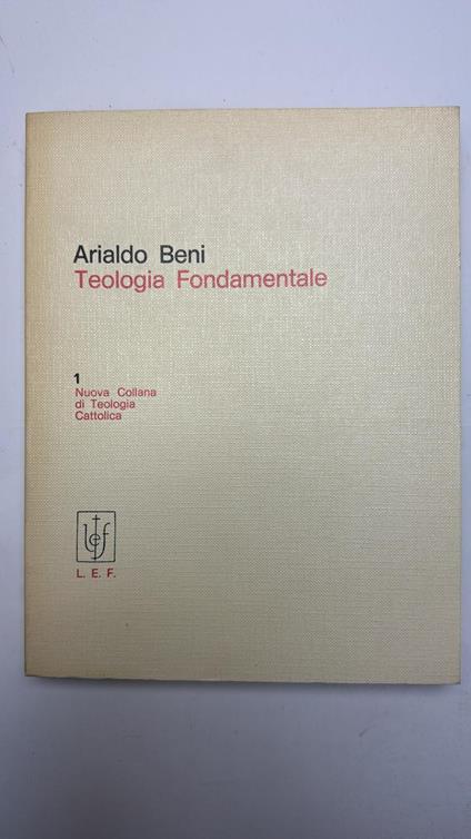 Teologia Fondamentale - Arialdo Beni - copertina