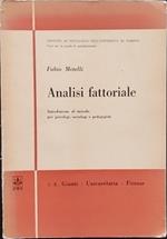 Analisi fattoriale. Introduzione al metodo per psicologi, sociologi e pedagogisti