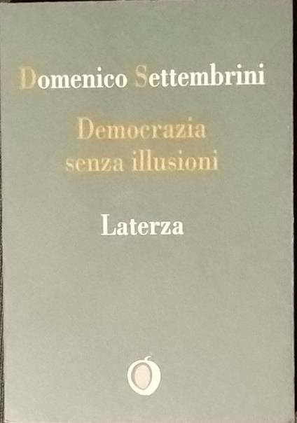 Democrazia senza illusioni - Domenico Settembrini - copertina