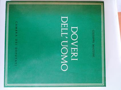 Doveri dell'uomo - Giuseppe Mazzini - copertina