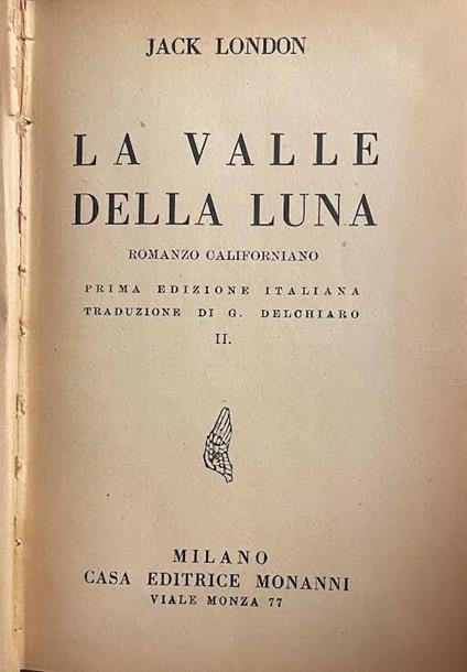 La valle della luna - Jack London - copertina