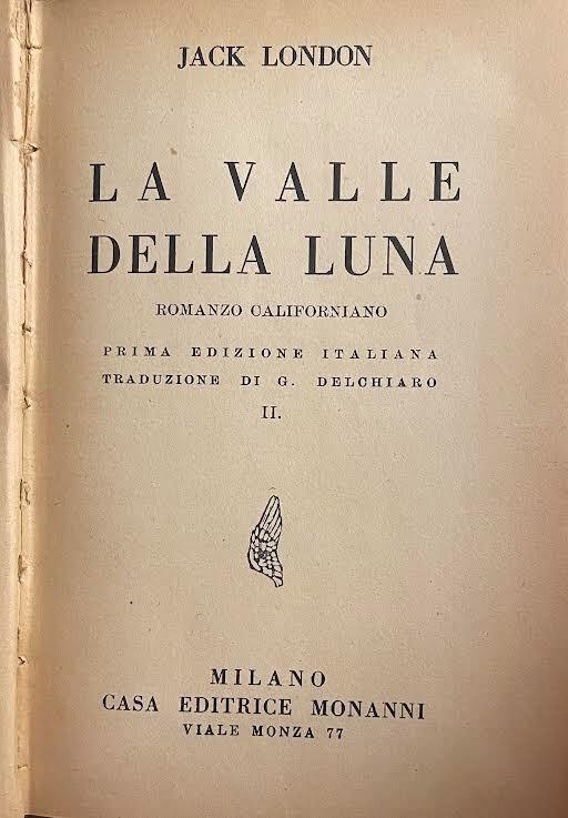 La valle della luna - Jack London - copertina