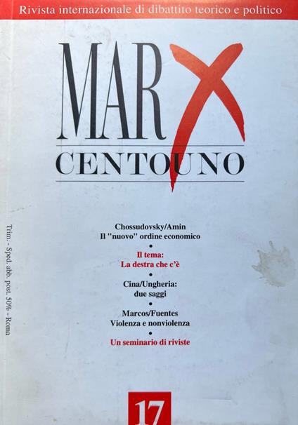 Marx Centouno 17 - copertina