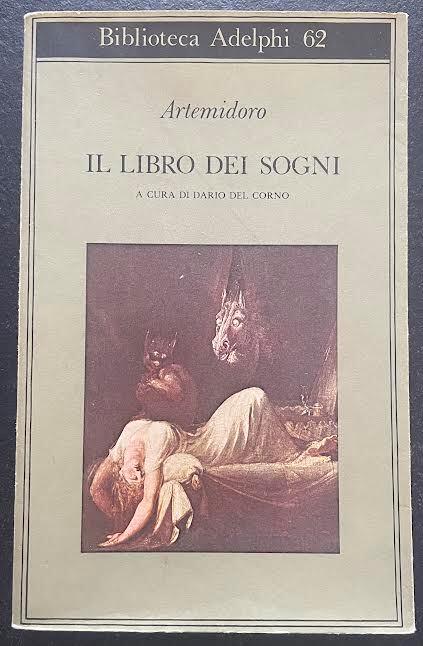 Il libro dei sogni - Artemidoro - copertina