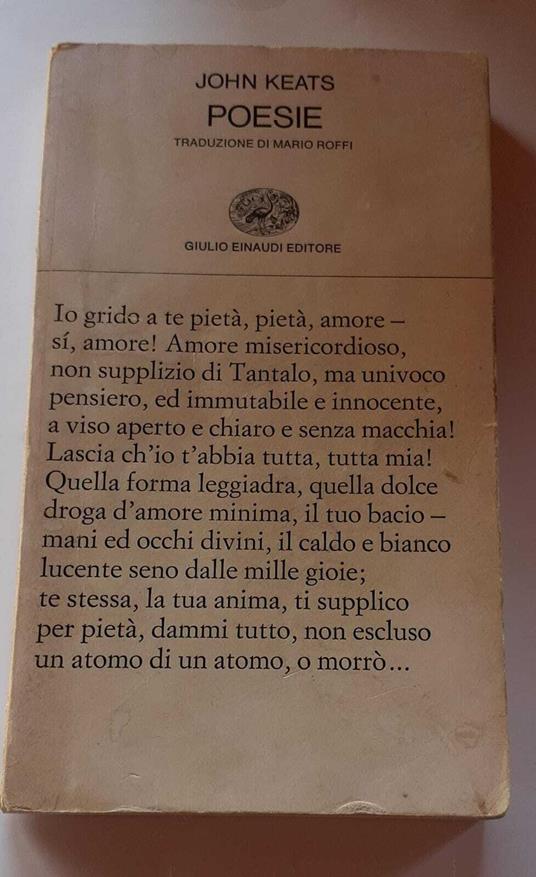 Poesie - John Keats - copertina
