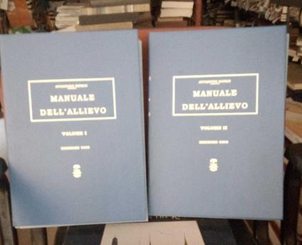 Manuale dell'allievo, due volumi - copertina