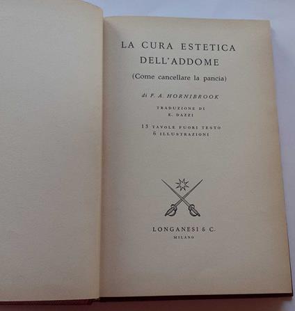 La cura estetica dell'addome - F. A. Hornibrook - copertina