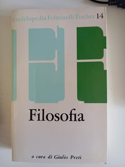 Filosofia - Giulio Preti - copertina