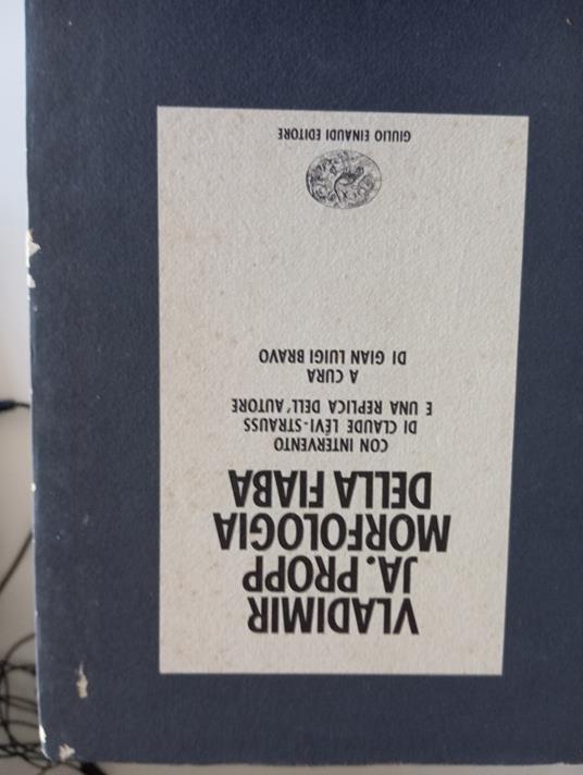 Morfologia della fiaba - copertina