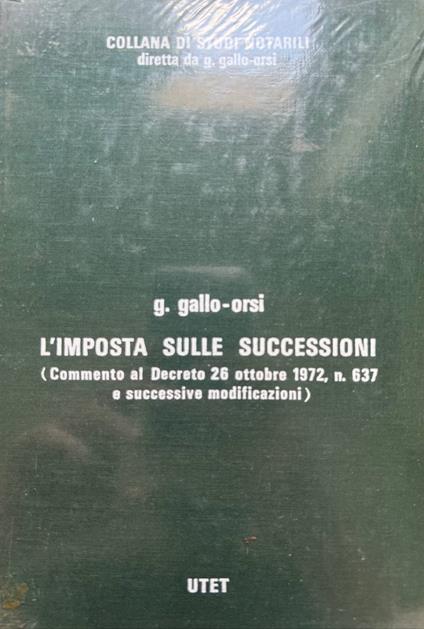 L' imposta sulle successioni - copertina
