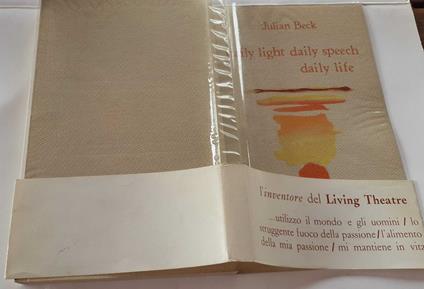 Daily ligth daily speech daily life - Julian Beck - copertina