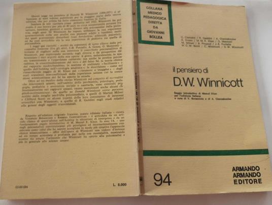 Il pensiero di D.W. Winnicott - copertina