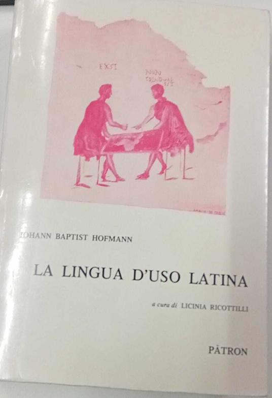 La lingua d'uso latina - copertina