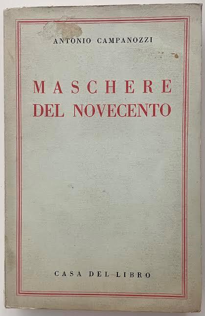 Maschere del Novecento - copertina
