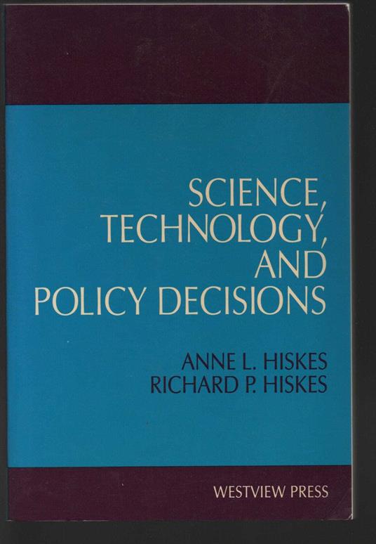Science, technology and policy decision - copertina