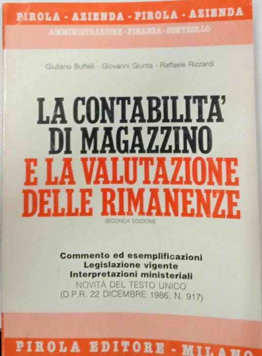 La contabilità di magazzino e la valutazione delle rimanenze - copertina