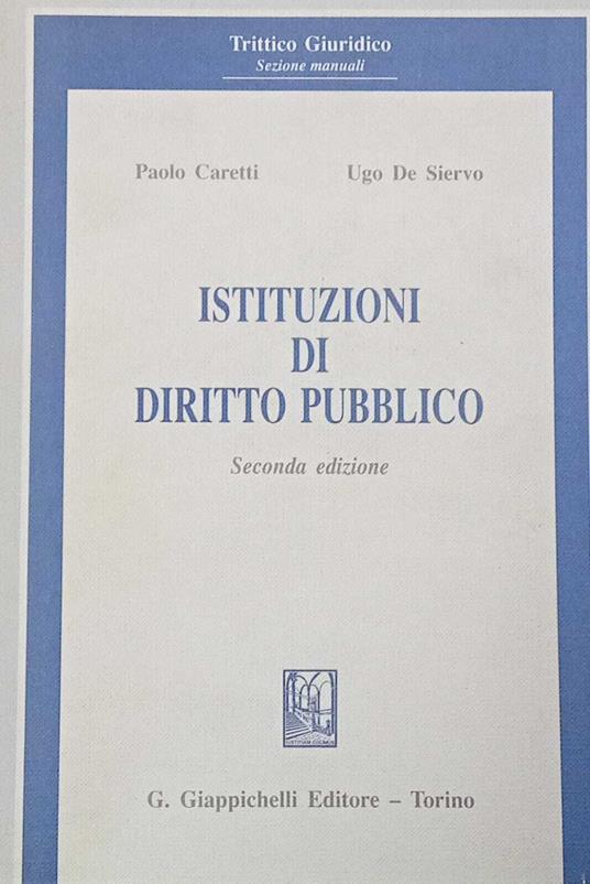 Istituzioni di diritto pubblico - copertina