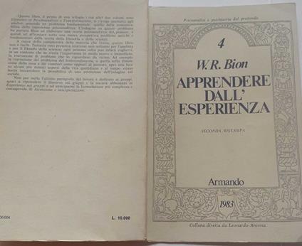 Apprendere dall'esperienza - copertina