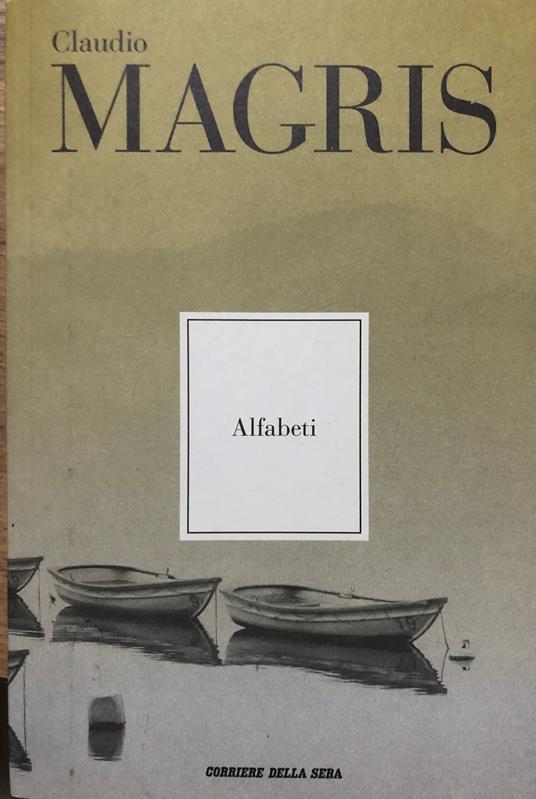 Alfabeti - Claudio Magris - copertina