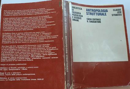 Antropologia strutturale - copertina