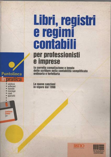 Libri, registri e regimi contabili per professionisti e imprese - copertina