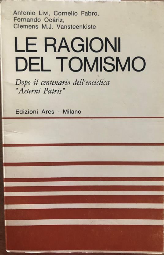 Le ragioni del tomismo - copertina