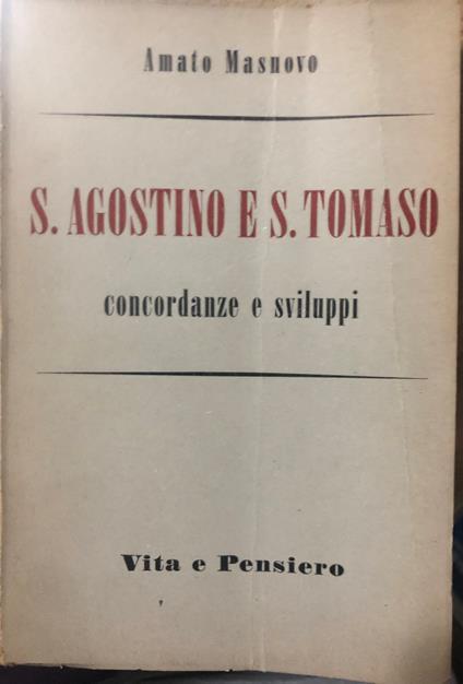 S. Agostino e S. Tomaso. Concordanze e sviluppi - copertina
