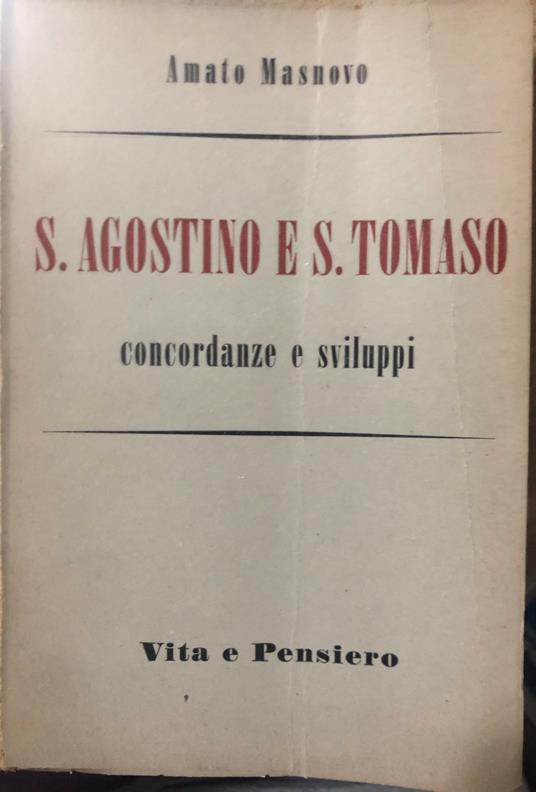 S. Agostino e S. Tomaso. Concordanze e sviluppi - copertina