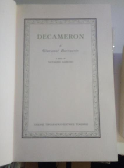 Decameron - copertina