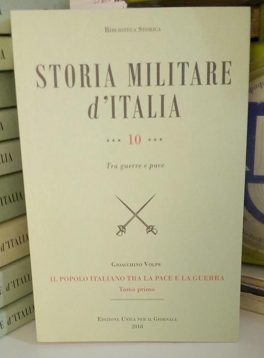 Storia Militare d'Italia. vol. 10, tomo I - copertina
