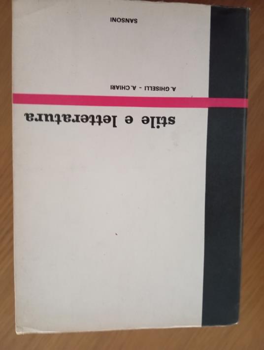 Stile e letteratura - Alfredo Ghiselli - copertina