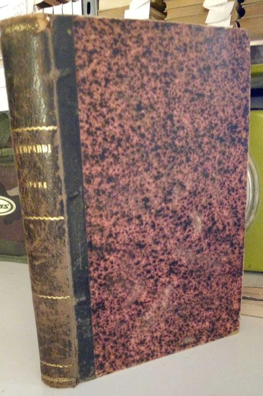 Opere di Giacomo Leopardi - copertina