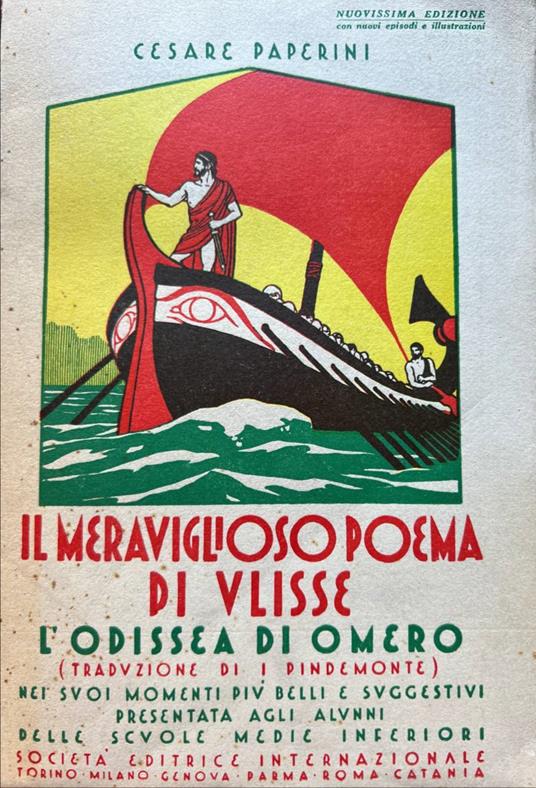 Il meraviglioso poema di Ulisse. L'Odissea di Omero - Cesare Paperini - copertina