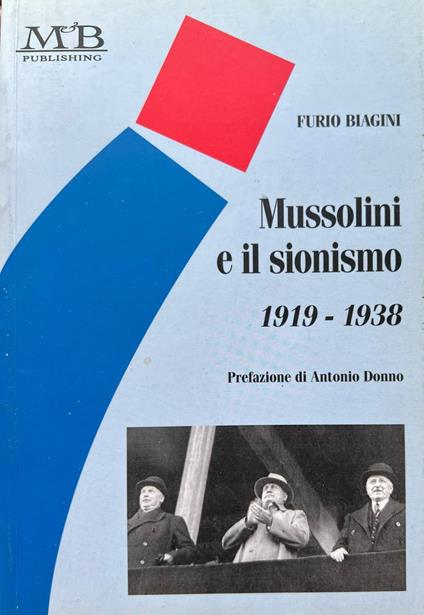 Mussolini e il sionismo (1919-1938) - copertina