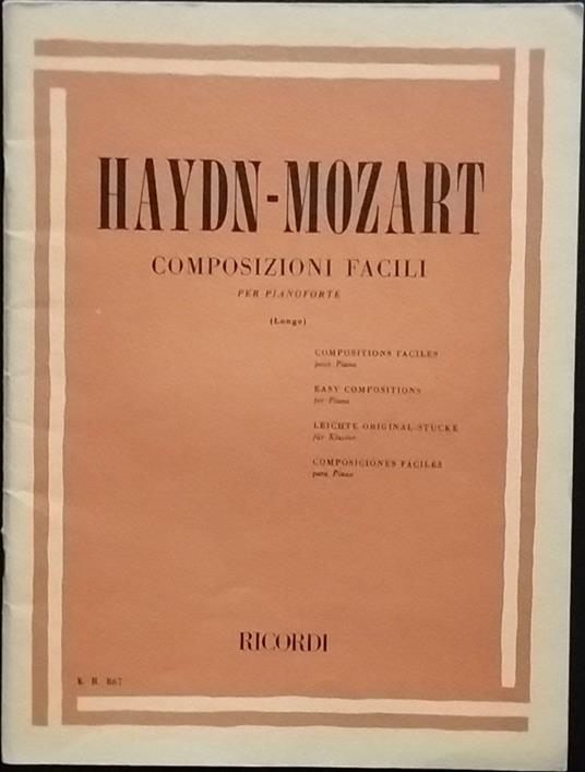 Composizioni facili per pianoforte - copertina