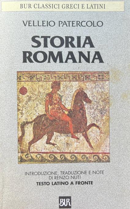 Storia romana - Velleio Patercolo - copertina