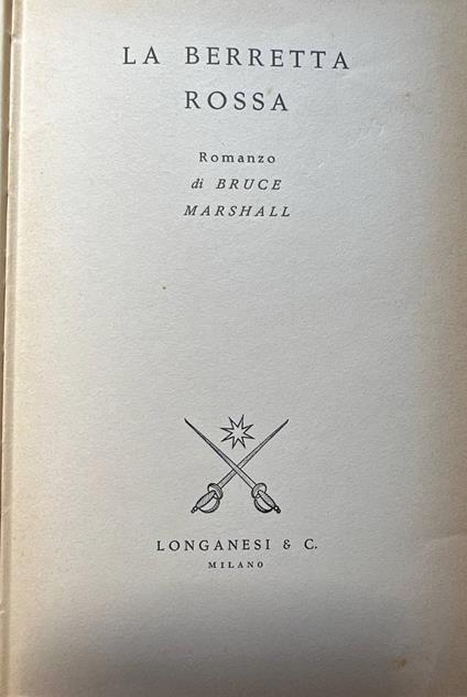 La berretta rossa - Bruce Marshall - copertina