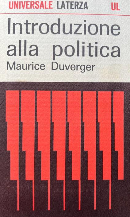 Introduzione alla politica - Maurice Duverger - copertina