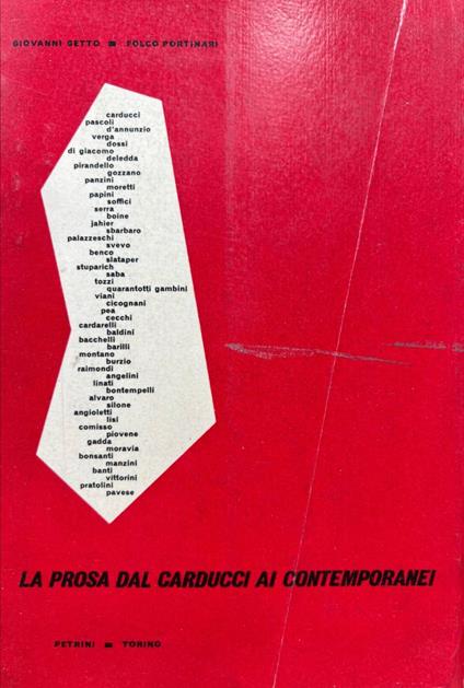 La prosa dal Carducci ai contemporanei - Giovanni Getto - copertina