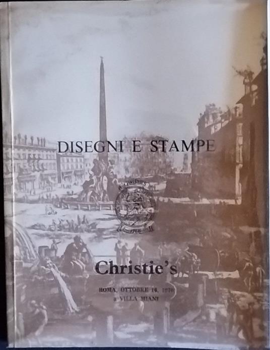 Catalogo di disegni e stampe - copertina