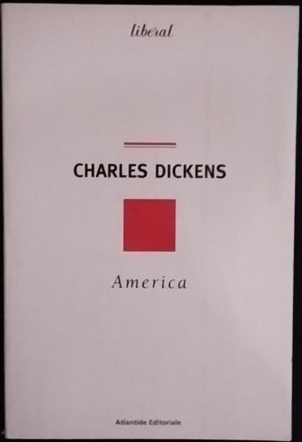 America - Charles Dickens - copertina