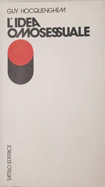 L' idea omosessuale - Guy Hocquenghem - copertina