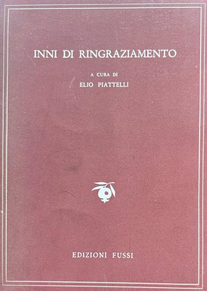 Inni di ringraziamento - Elio Piattelli - copertina