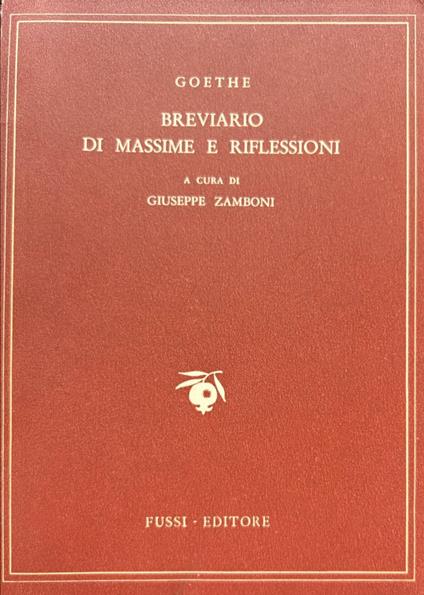 Breviario di massime e riflessioni - Johann Wolfgang Goethe - copertina