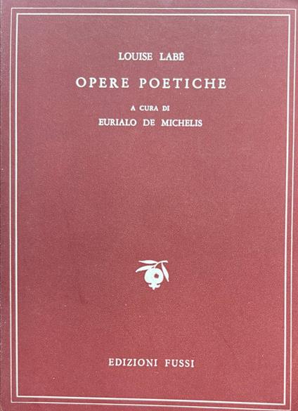 Opere poetiche - Louise Labé - copertina