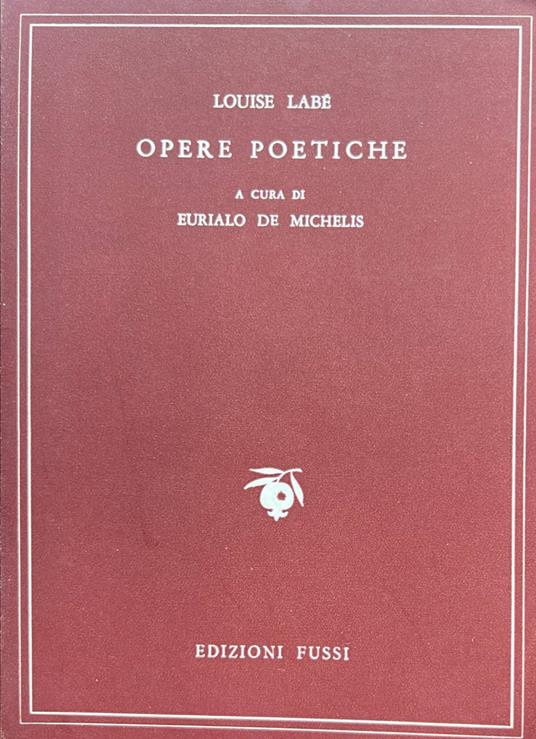 Opere poetiche - Louise Labé - copertina