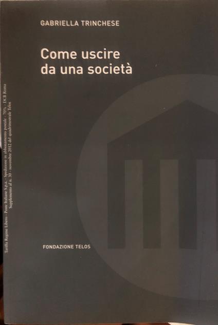 Come uscire da una società - copertina