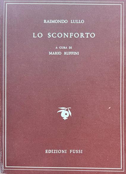 Lo sconforto - Raimondo Lullo - copertina